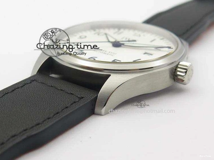 MIROTIME 0310 Mark XVIII IW327002 SS Mk Maker Best Edition White Dial On Black Leather Strap A SunProtective 7298